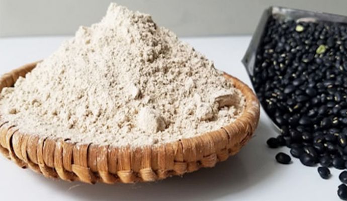 Roasted black beans powder