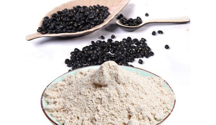 Roasted black beans powder