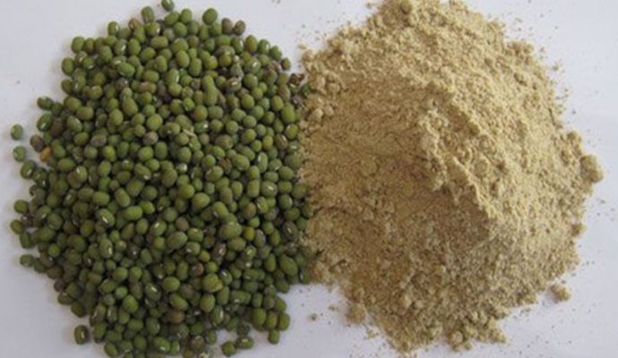 Roasted green beans powder